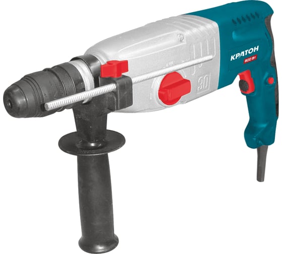 Перфоратор Кратон RHЕ-800-30FR 3 07 01 013, 800 Вт, 3,3 Дж, 0-3900 уд/мин детальное изображение - 1