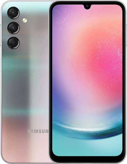 Смартфон Samsung Galaxy A24 8/128 ГБ, Серебристый, Dual nano SIM детальное изображение - 1