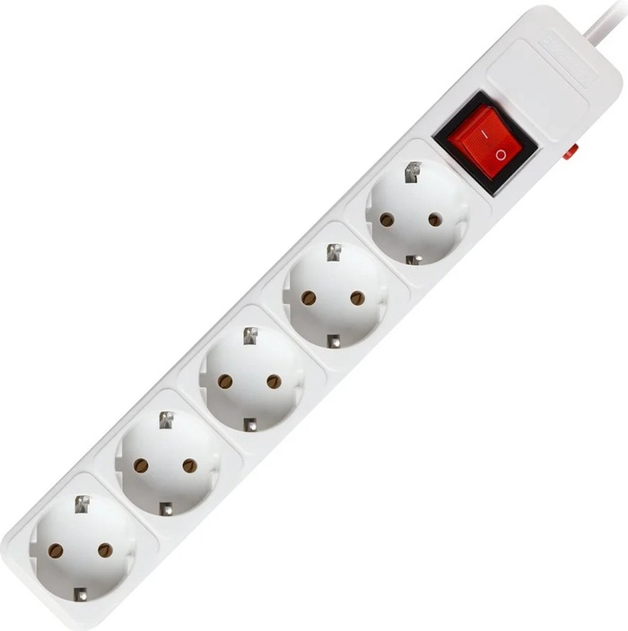 Сетевой фильтр SmartBuy SBSP-50-W, 5 м, Белый №2