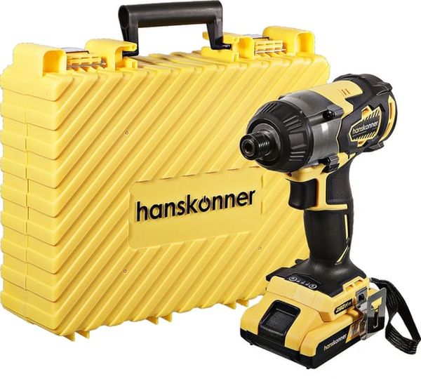 Аккумуляторная дрель-шуруповерт Hanskonner HCD18280H, 18 В, 280 Нм, 2,4 А·ч  детальное изображение - 1