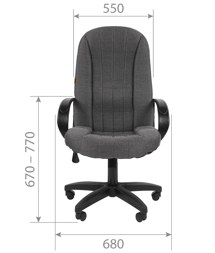Офисное кресло Chairman 685 CT, Серый детальное изображение - 4