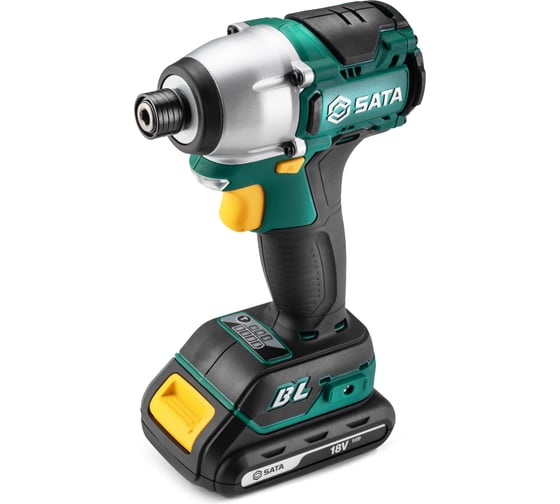 Винтовёрт аккумуляторный бесщёточный ударный 18V Sata SC51085, 18 В детальное изображение - 1