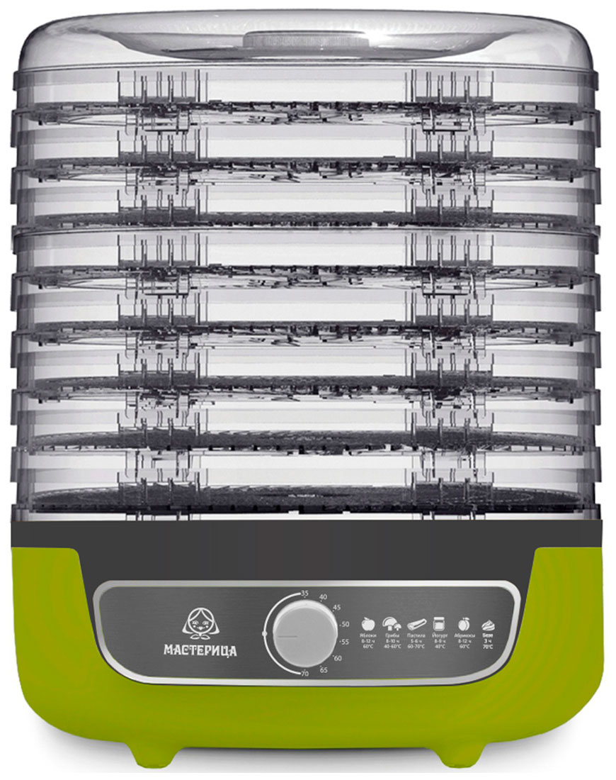 Сушилка для овощей Мастерица EFD-1001VM, 600 Вт, Оливковый/Серый детальное изображение - 2