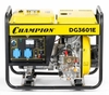 Генератор дизельный с воздушным охлаждением CHAMPION DG3601E, открытый, 2.7 кВт, Желтый вариант - 1
