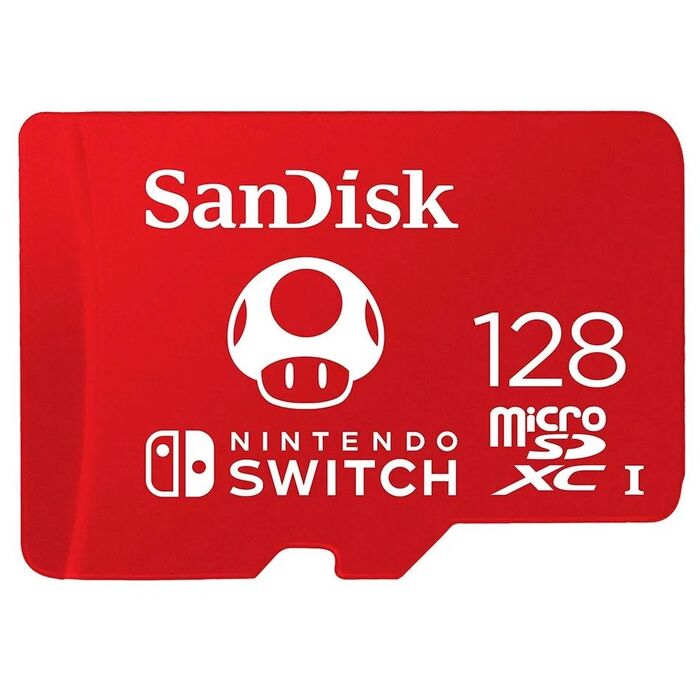 Карта памяти SanDisk Nintendo Switch MicroSD (SDSQXAO-128G-GN3ZN), 128 Гб №1