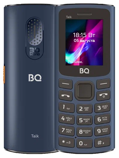 Мобильный телефон BQ 1862 Talk, 64 Мб, Черный, Mini SIM + Nano SIM детальное изображение - 4