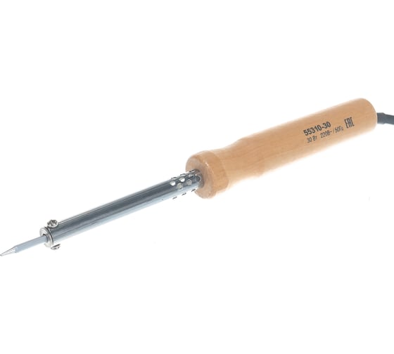 Паяльник Stayer MAXTerm с деревянной рукояткой жало-конус 55310-30, 30 Вт детальное изображение - 6