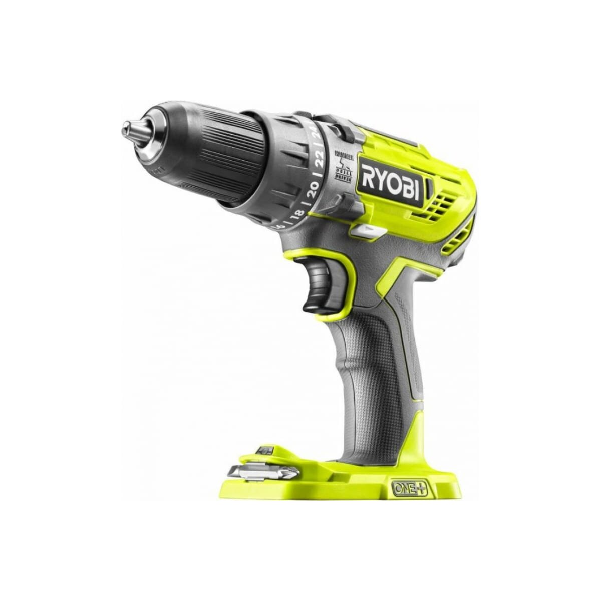 Аккумуляторная дрель-шуруповерт Ryobi ONE+ R18PD3-0 5133002888, 18 В, 50 Нм, б/а  детальное изображение - 2