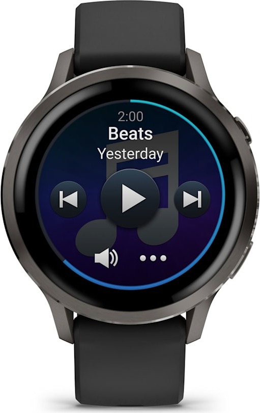 Смарт-часы Garmin Venu 4 41 мм, Темно-серый с черным ремешком детальное изображение - 4
