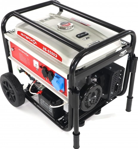 Генератор бензиновый ИНТЕРСКОЛ ЭБ-6500Э 795.0.0.40, 5 кВт, Белый детальное изображение - 3