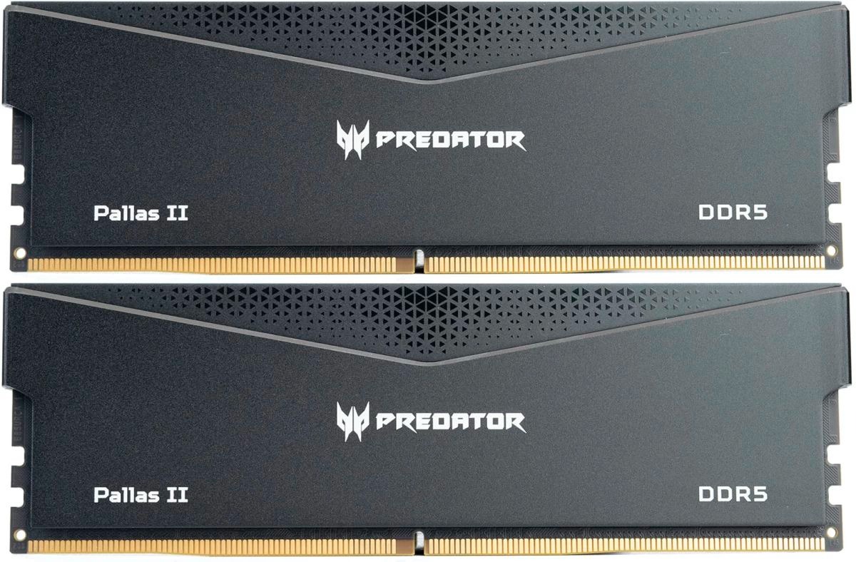 Оперативная память Acer Predator Pallas II Black DDR5 6400MHz, BL.9BWWR.531, 2x16 Гб KIT, 32 Гб детальное изображение - 1