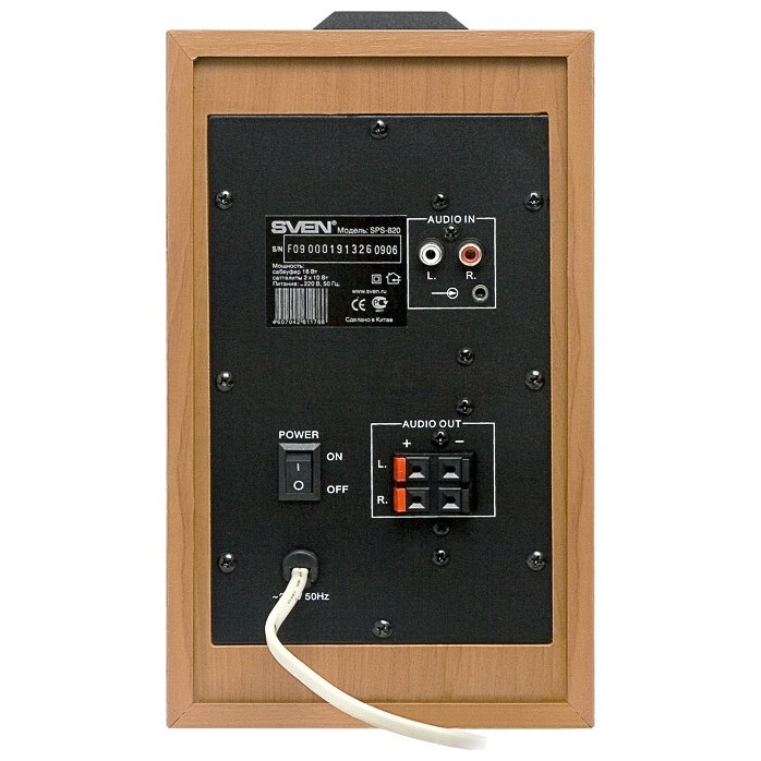 Колонки Sven SPS-820, Коричневый детальное изображение - 3