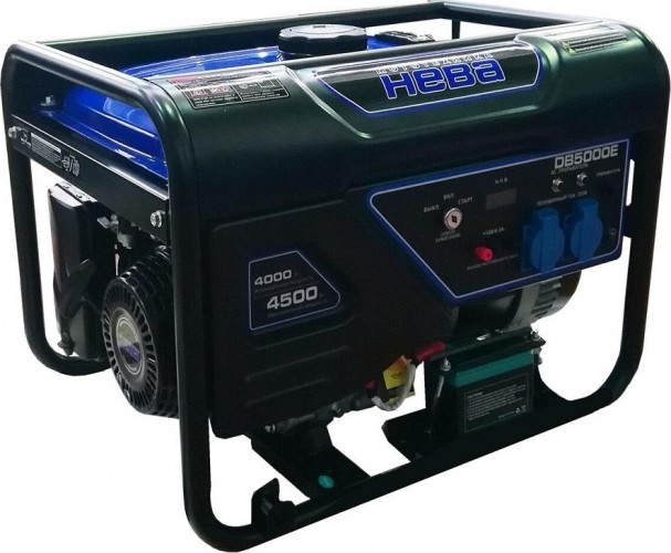 Генератор бензиновый НЕВА DB5000E, 4 кВт, Черный детальное изображение - 1