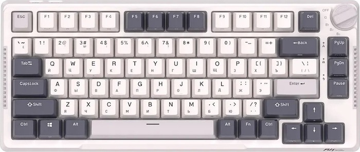 Клавиатура Royal Kludge RKH81 Night, Sky Cyan Switch, Белый №2