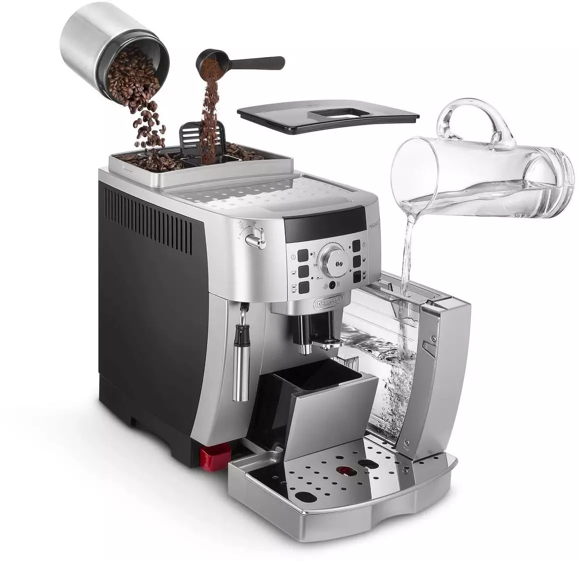 Кофемашина Delonghi Magnifica ECAM22.110.SB, Серебряный детальное изображение - 3