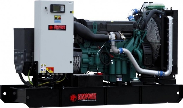 Генератор дизельный EUROPOWER EP 410 TDE 790241003, открытый, 328 кВт, Черный №1