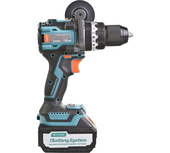 Дрель аккумуляторная ударная Sturm б/щ, 1BatterySystem, кейс CD1655BLI, 18 В, 130 Нм, 4 А·ч детальное изображение - 8