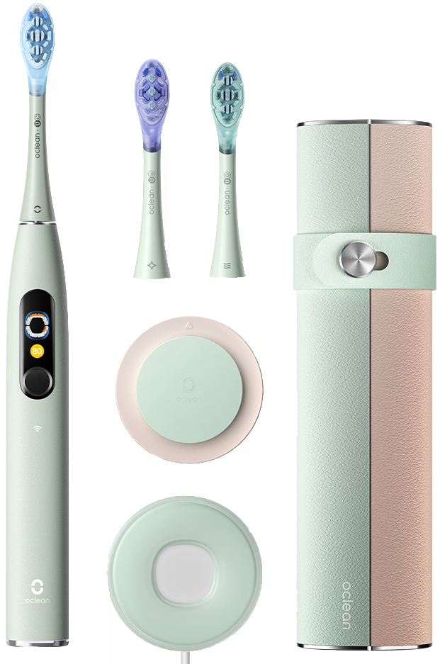 Электрическая зубная щетка Oclean X Ultra 20 Set, Мятно-зеленый детальное изображение - 1
