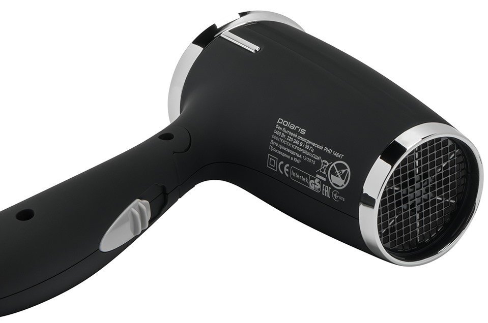 Фен Polaris Mini PHD 1464T, Черный детальное изображение - 2