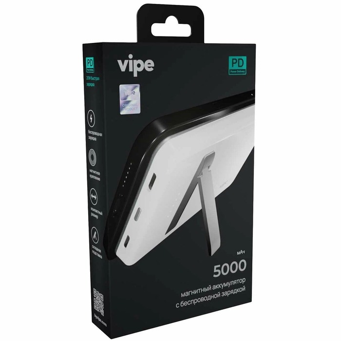 Внешний аккумулятор Vipe Crosby MagSafe (VPPBCROSBY5KWH), 5000 мАч, Белый №5