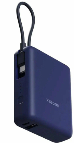 Внешний аккумулятор Xiaomi 33W Power Bank (встроенный кабель) (BHR9341GL), 10000 мАч, Синий детальное изображение - 3