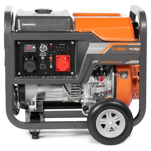 Генератор дизельный с воздушным охлаждением DAEWOO DDAE 9000DXE-3, открытый, 7.2 кВт, Черный детальное изображение - 2