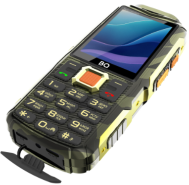 Мобильный телефон BQ 2430L Tank Connect, 32 Мб, Камуфляж/Золотой, Mini SIM + Nano SIM детальное изображение - 6