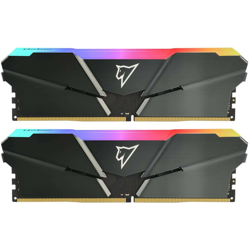 Оперативная память Netac Shadow RGB DDR4 3600MHz, NTSRD4P36DP-16E, 2x8 Гб KIT, 16 Гб детальное изображение - 1
