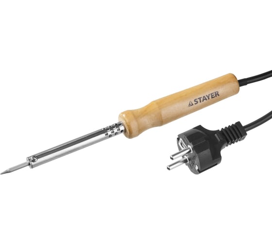 Паяльник Stayer с деревянной рукояткой MASTER MAXTerm конус 55310-40, 40 Вт детальное изображение - 1