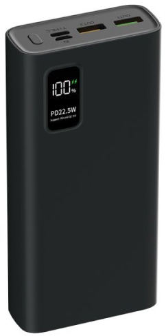 Внешний аккумулятор PERO PB06 (PB06BL), 20000 мАч, Черный детальное изображение - 2