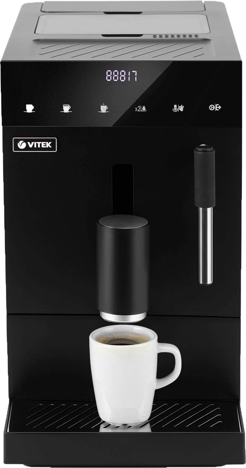 Кофемашина Vitek Metropolis VT-8701, Черный детальное изображение - 3