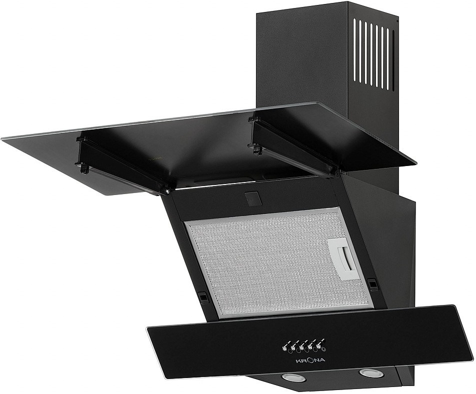 Вытяжка Krona ERICA 600 black PB, Черный детальное изображение - 3