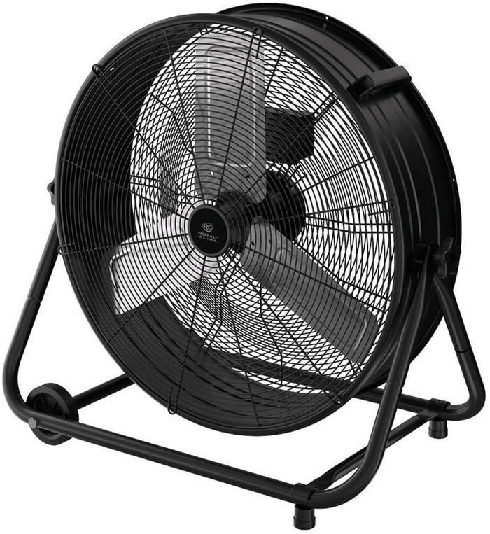 Вентилятор промышленный напольный Royal Clima RSF-240M-BL, 300 Вт, Черный №2