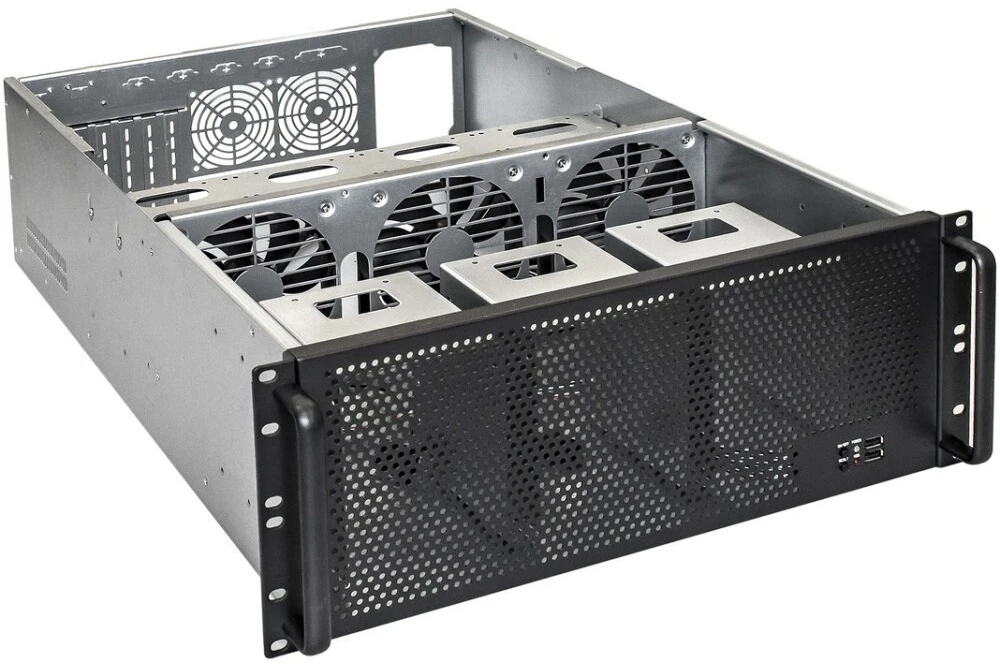 Серверный корпус ExeGate Pro 4U650-18, без БП, Черный детальное изображение - 2