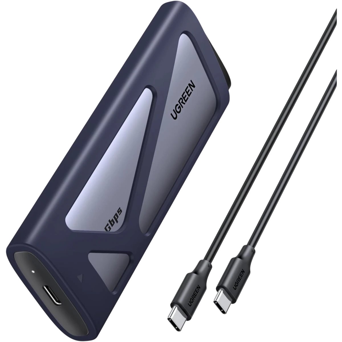 Внешний корпус для SSD M.2 UGREEN NVMe/SATA SSD Enclosure 20 Гбит/с (CM767), Темно-серый детальное изображение - 1