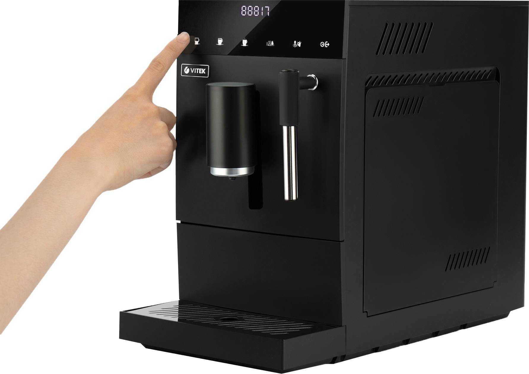 Кофемашина Vitek Metropolis VT-8701, Черный детальное изображение - 6