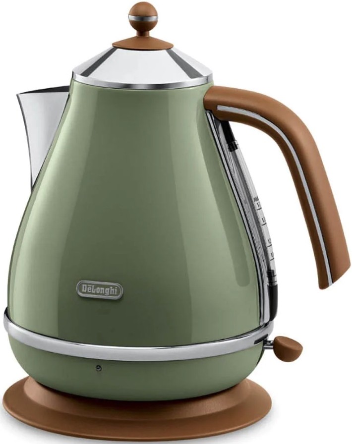 Электрочайник De'Longhi Icona Vintage KBOV 2001.GR оливковый детальное изображение - 2