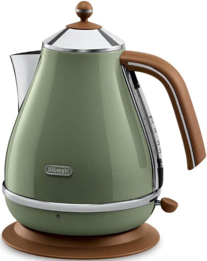 Электрочайник De'Longhi Icona Vintage KBOV 2001.GR оливковый №2