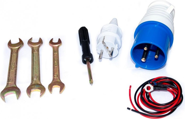 Генератор дизельный с воздушным охлаждением ТСС SDG 6000EHA 077014, открытый, 6 кВт, Синий детальное изображение - 4