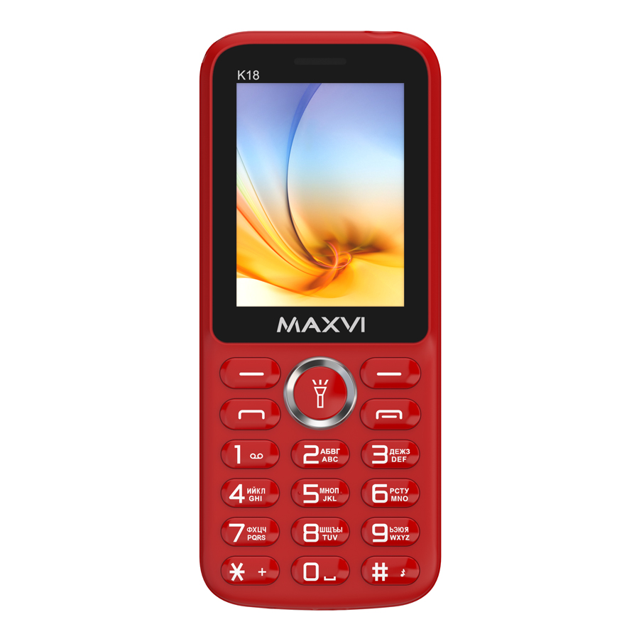 Мобильный телефон MAXVI K18, 32 Мб, Красный, Dual mini-SIM детальное изображение - 4