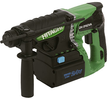 Аккумуляторный перфоратор Hitachi DH24DV, 2.8 Дж, 0-4500|0-2200 уд/мин детальное изображение - 1