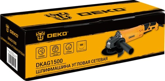 Углошлифовальная машина DEKO DKAG1500 063-4297, 125 мм, 3000 - 12000 об/мин, 1500 Вт детальное изображение - 6