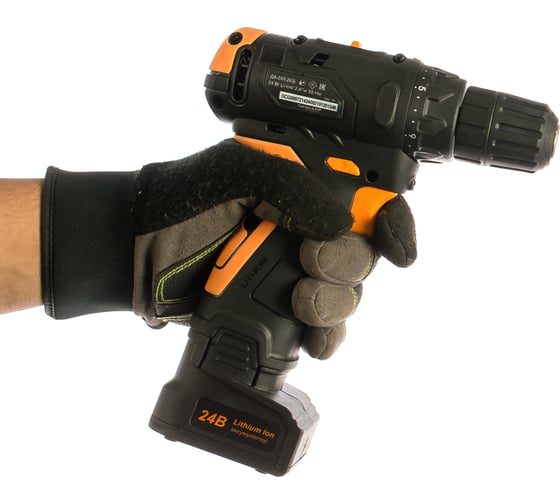 Аккумуляторная дрель-шуруповерт Вихрь ДА-24Л-2К/Б 72/14/24, 24 В, 55 Нм, 2 А·ч детальное изображение - 9