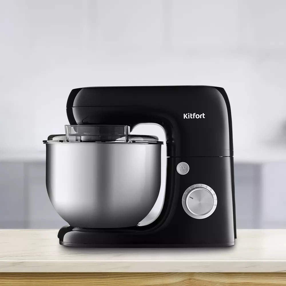 Планетарный миксер KITFORT KT-3018-3, Черный детальное изображение - 6