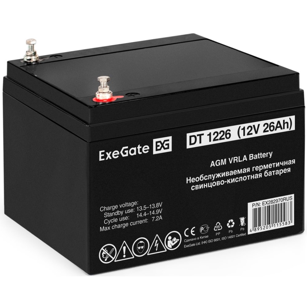 ИБП ExeGate FineSine SX-1500.LCD.AVR.2SH + 2x DT 1226 (26Ач) + батарея детальное изображение - 8