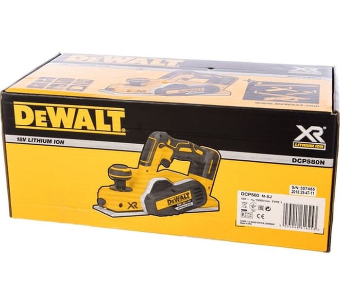 Электрический рубанок DEWALT DCP580N, 600 Вт,  Желтый №7