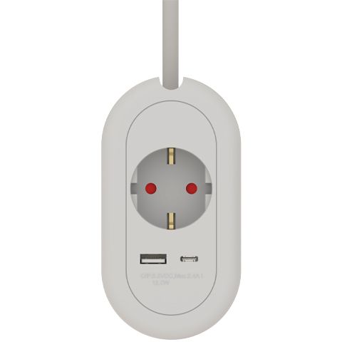 Сетевой фильтр Ritmix RM-211C, 2 м, Белый детальное изображение - 2