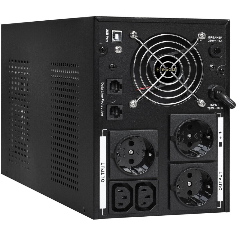 ИБП ExeGate SpecialPro UNB-3000.LED.AVR.3SH.2C13.RJ.USB детальное изображение - 2
