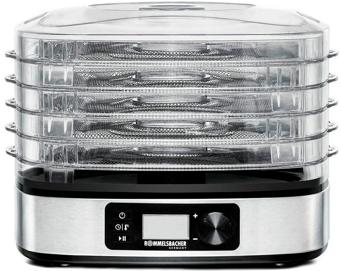 Сушилка для фруктов Rommelsbacher DA 350, 350 Вт, Серебристый детальное изображение - 1