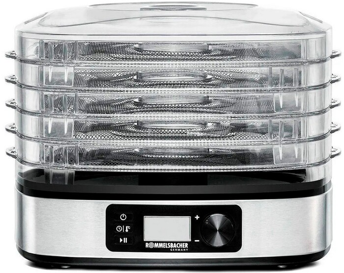 Сушилка для фруктов Rommelsbacher DA 350, 350 Вт, Серебристый №1